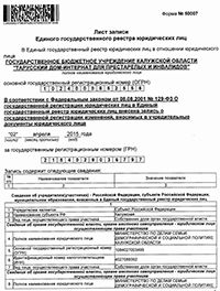 Лист записи